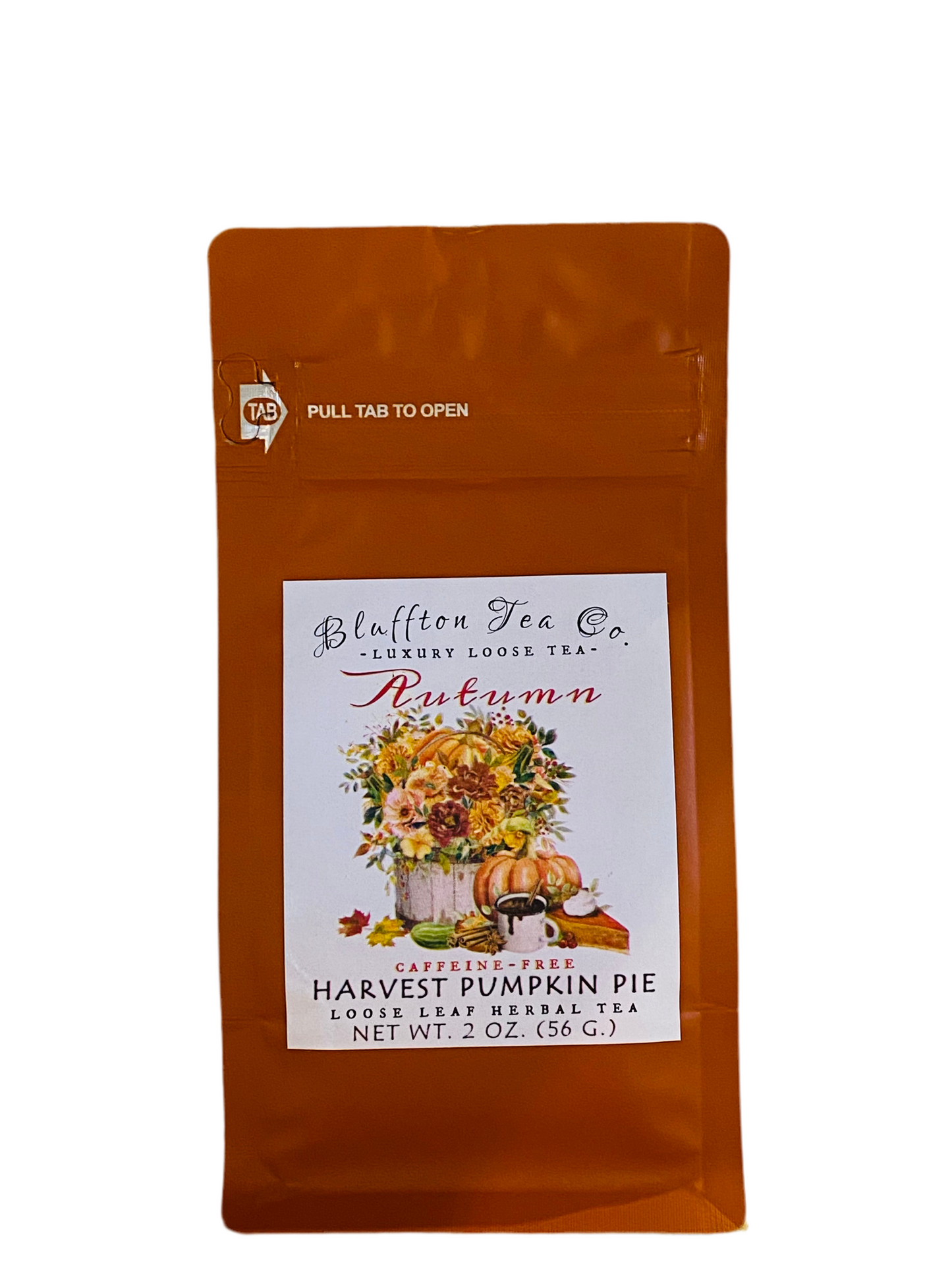 Bluffton Tea Co | Harvest Pumpkin Pie - Autumn Blend | Loose Leaf Tea | 2 oz.