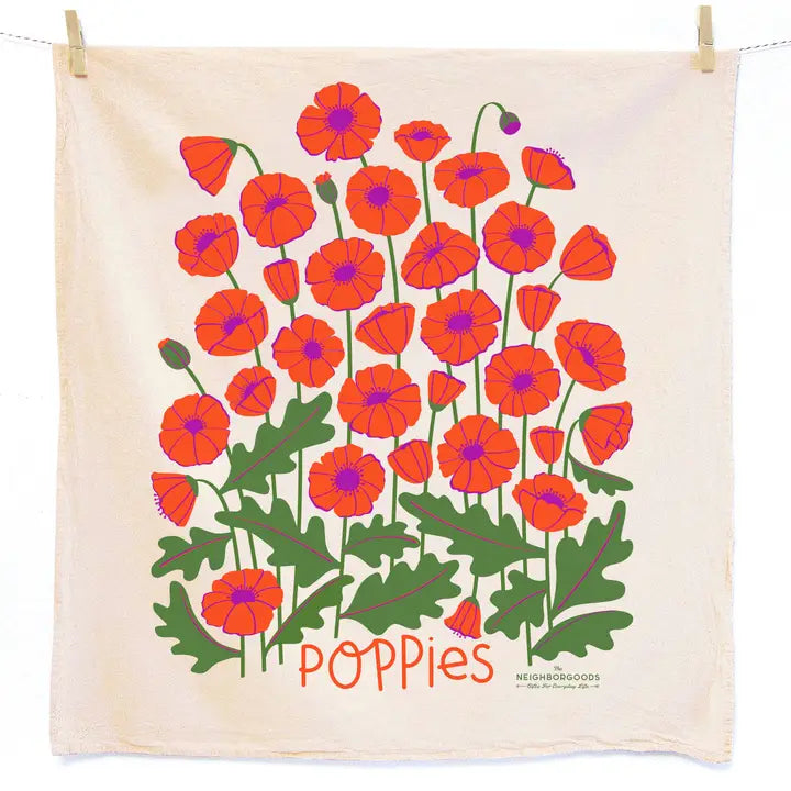 Dish Towel | Poppies