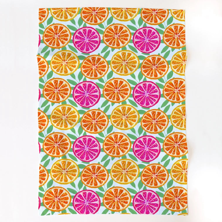 Dish Towel | Bright Citrus Kitchen Towel | Tea Towel