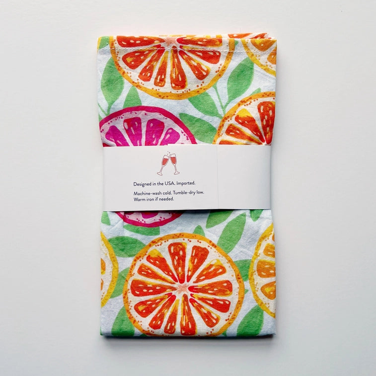 Dish Towel | Bright Citrus Kitchen Towel | Tea Towel