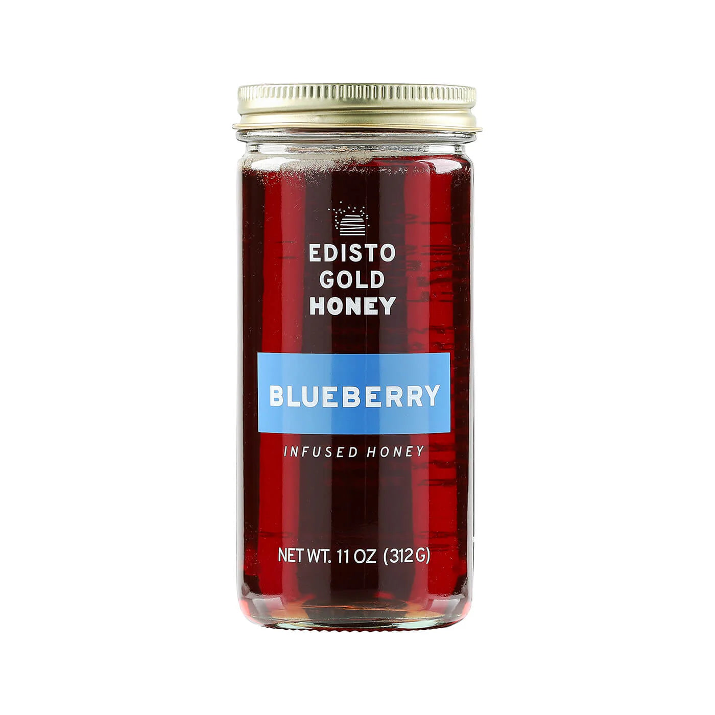 Blueberry Infused Local Honey | 11 oz Jar of pure, raw, honey | Edisto Gold Honey