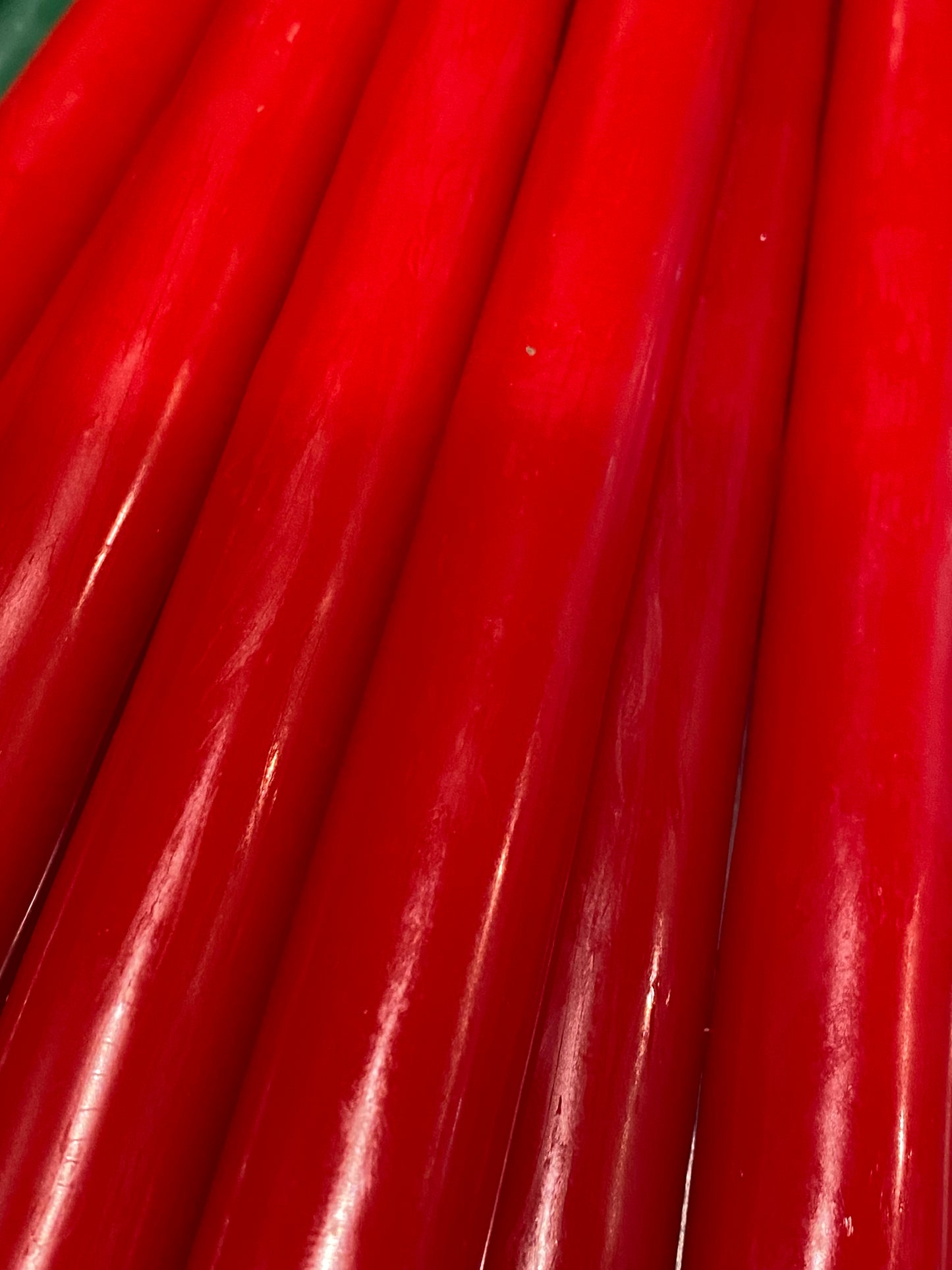 Taper Candle | Red | 12 inch | Dripless | Smokeless with self-fitted end