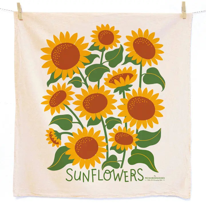 Dish Towel | Sunflower Tea Towel