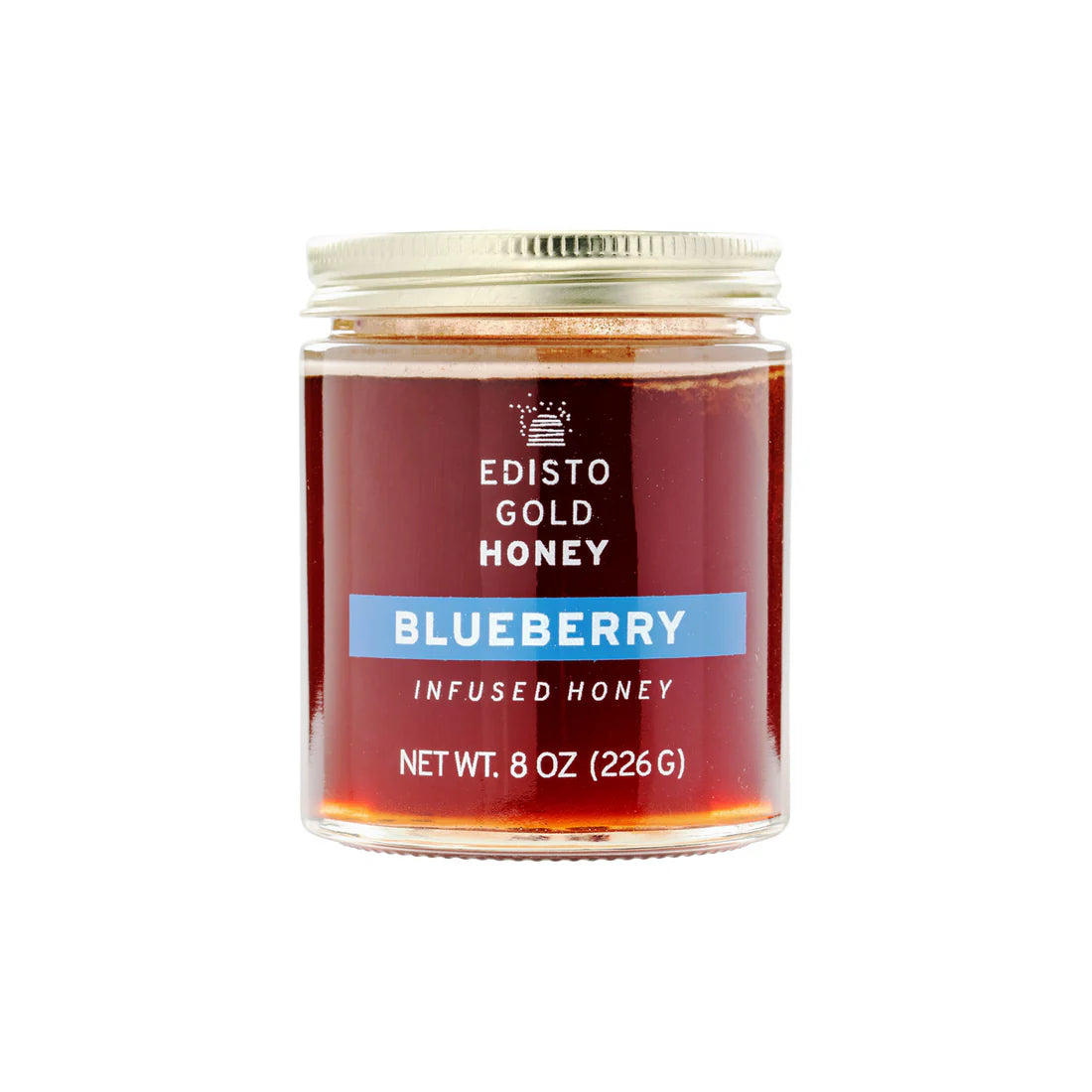 Blueberry Infused Local Honey | 8 oz Jar of pure, raw, honey | Edisto Gold Honey