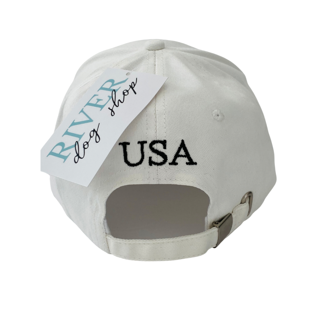 River Dog Shop Hat | Bluffton State Of Mind | White