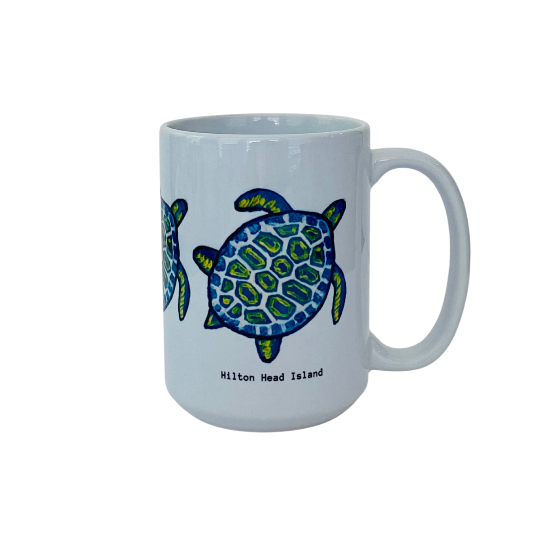 Mug | Sea Turtle | Hilton Head Island | 15 oz.