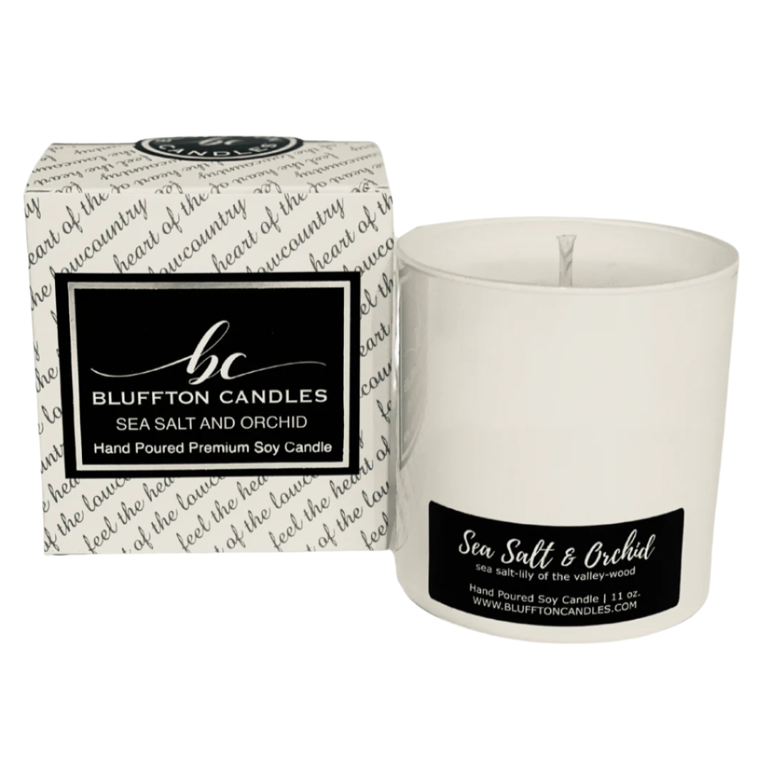 White Glass | Sea Salt & Orchid 11 oz.