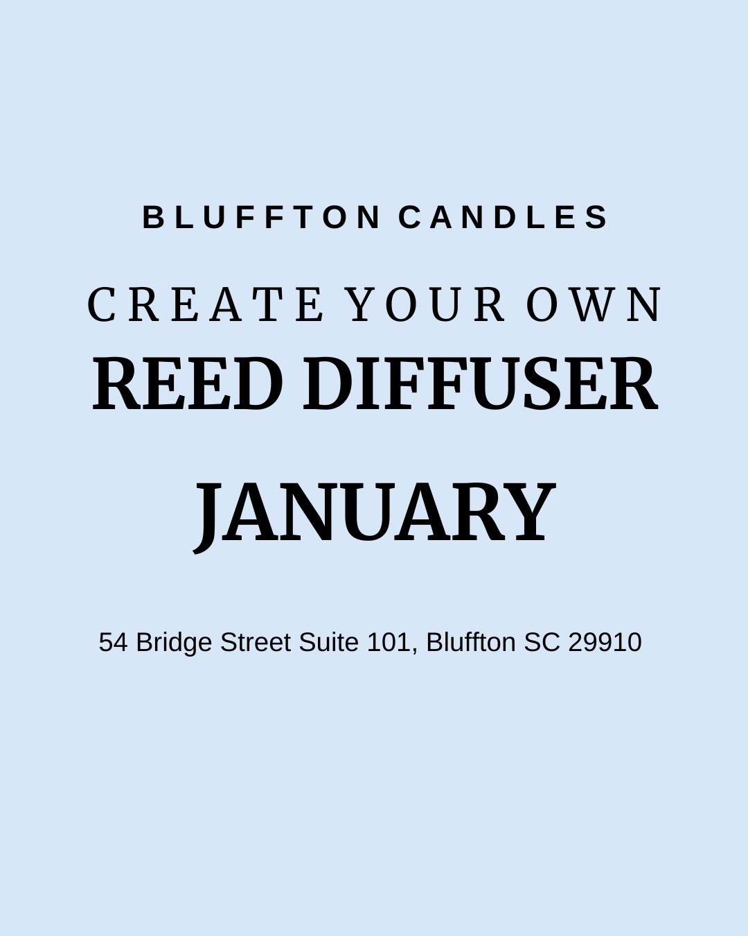 Create Your Own Reed Diffuser | One Seat (one reed diffuser)