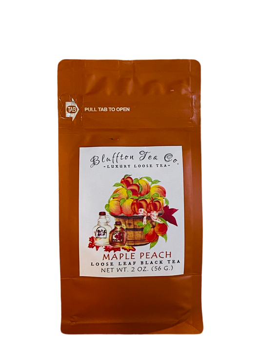 Bluffton Tea Co | Maple Peach - Autumn Blend | Loose Leaf Tea | 2 oz.