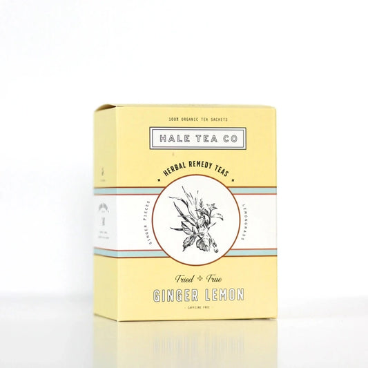 Hale Tea Co. | Ginger Lemon | Herbal Remedy Teas | 15 Tea Sachets