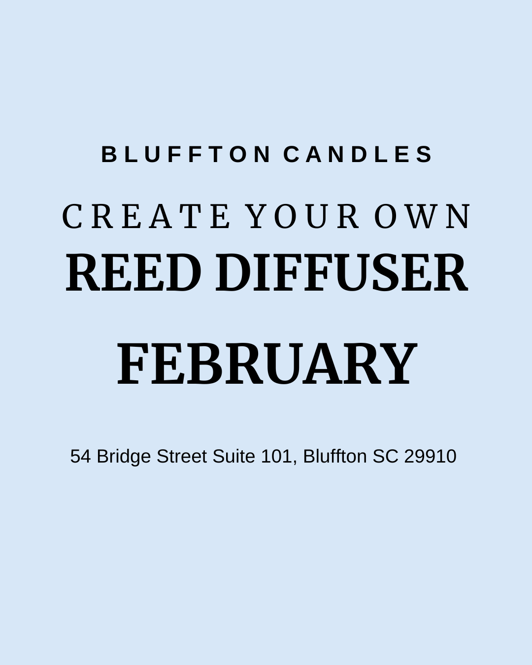 Create Your Own Reed Diffuser | One Seat (one reed diffuser)