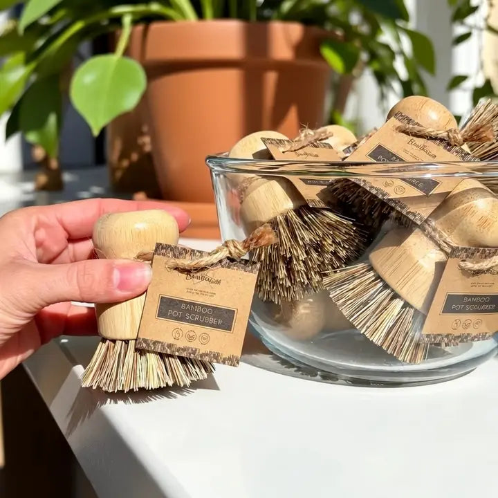 Bamboo Pot Scrubber
