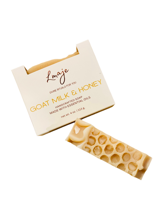 Lmaje | Goat Milk & Honey (fragrance free)  | Handcrafted Soap