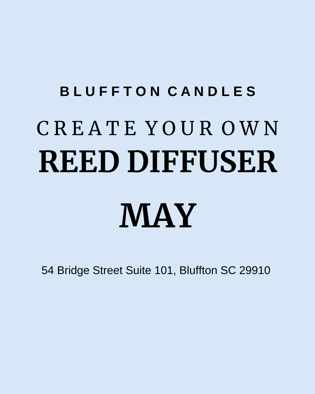 Create Your Own Reed Diffuser | One Seat (one reed diffuser)