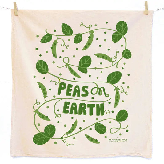 Dish Towel | Peas Holiday Tea Towel