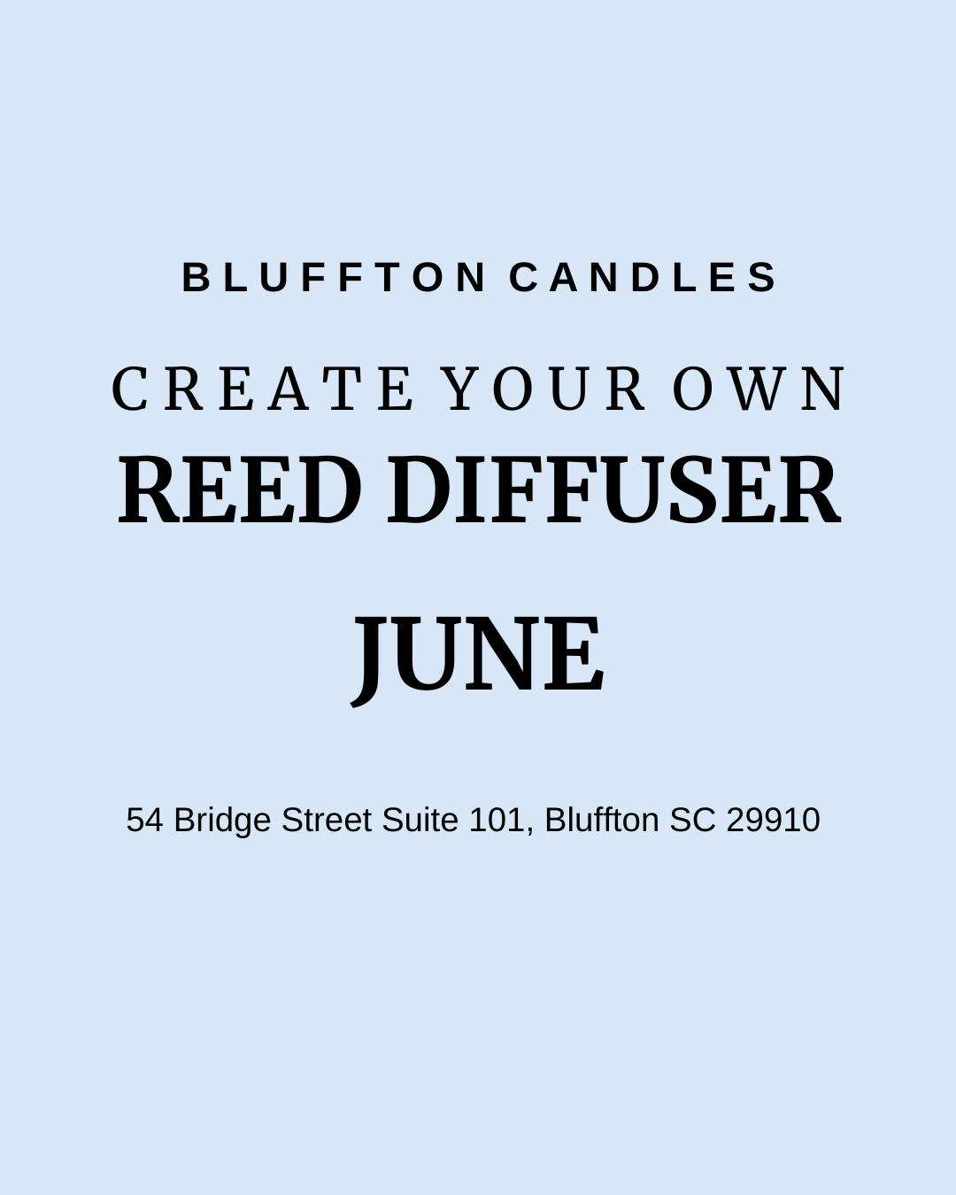 Create Your Own Reed Diffuser | One Seat (one reed diffuser)