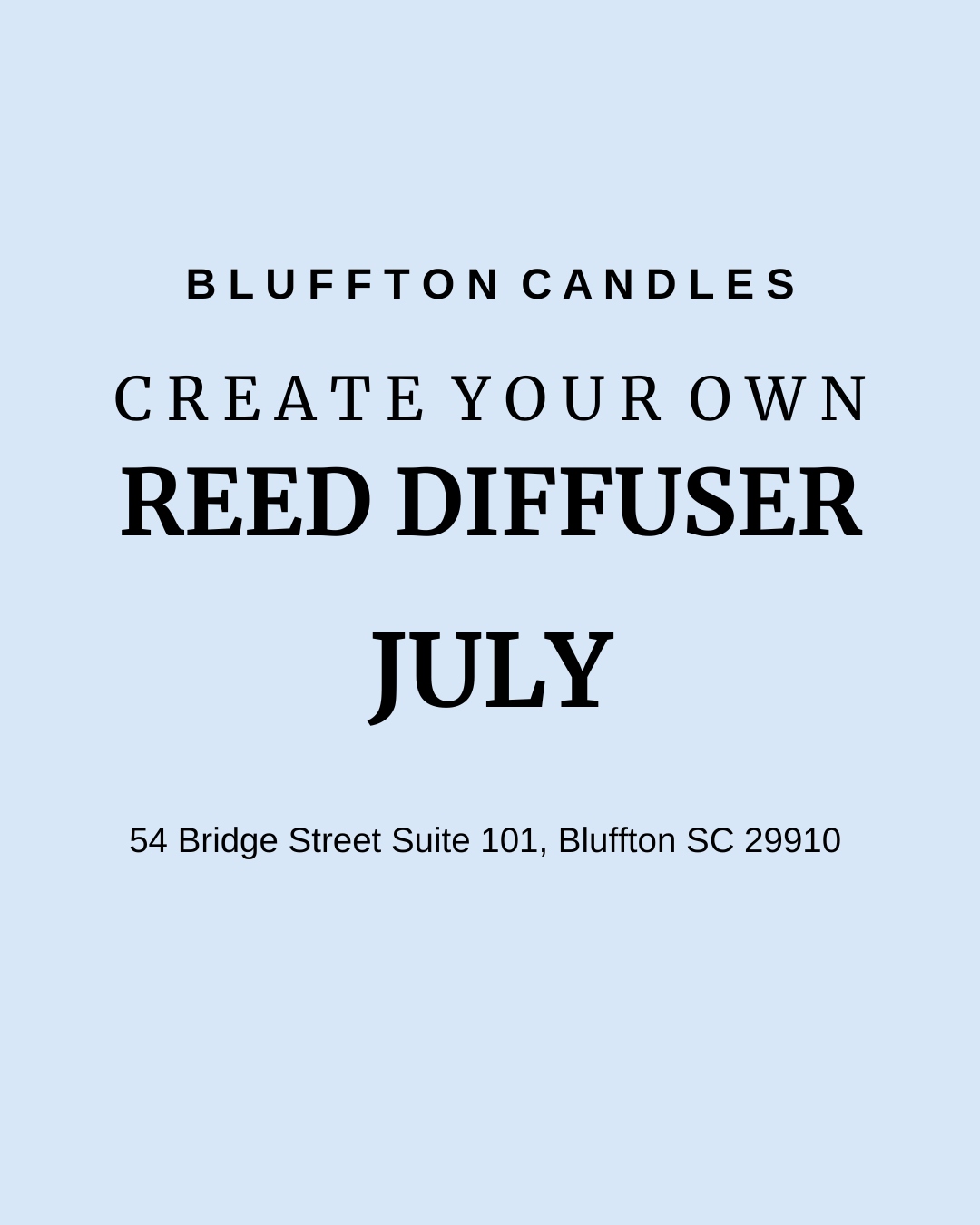 Create Your Own Reed Diffuser | One Seat (one reed diffuser)