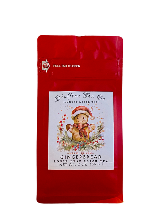 Bluffton Tea Co | Gingerbread - Holiday Blend | Loose Leaf Tea | 2 oz.
