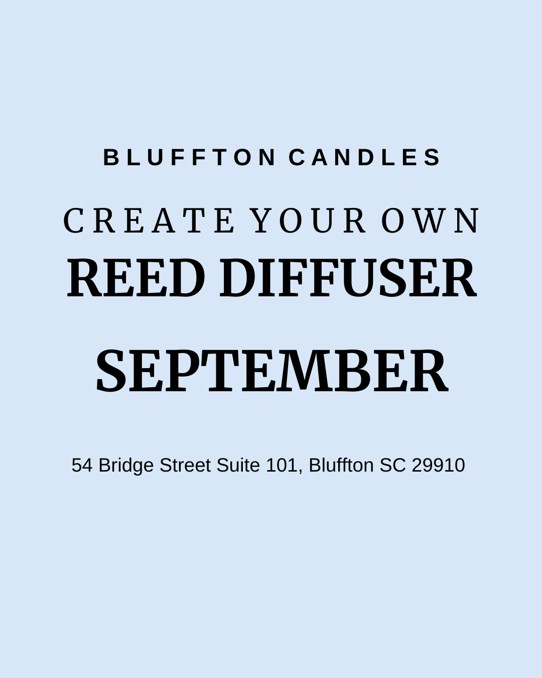 Create Your Own Reed Diffuser | One Seat (one reed diffuser)