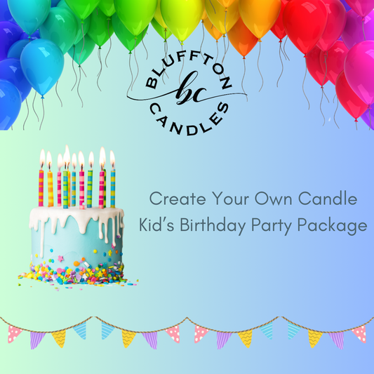 KIDS BIRTHDAY PARTY PACKAGE $560++ | Create Your Own Candle