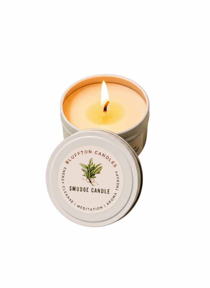 Smudge Candle Sage & Lavender | Tin Can 6 oz.
