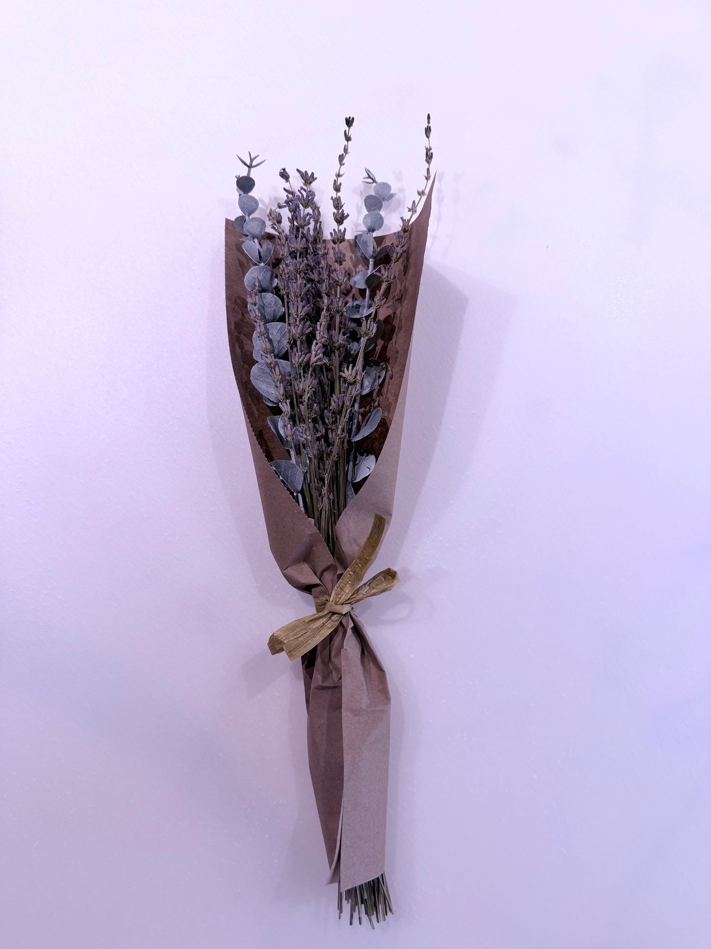 Dried (real) Lavender and (faux) Eucalyptus