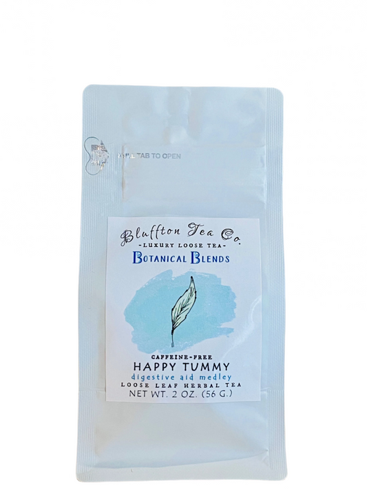 Bluffton Tea Co | Botanical Blends - Happy Tummy | Loose Leaf Tea | 2 oz.