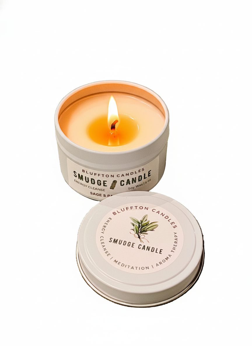Smudge Candle Sage & Lavender | Tin Can 6 oz.