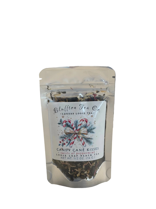 Candy Cane Kisses Bluffton Tea Co 1/2 oz.