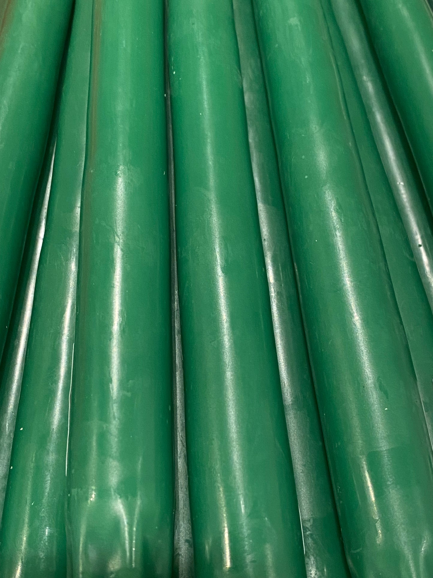 Taper Candle | Green | 12 inch | Dripless | Smokeless with self-fitted end