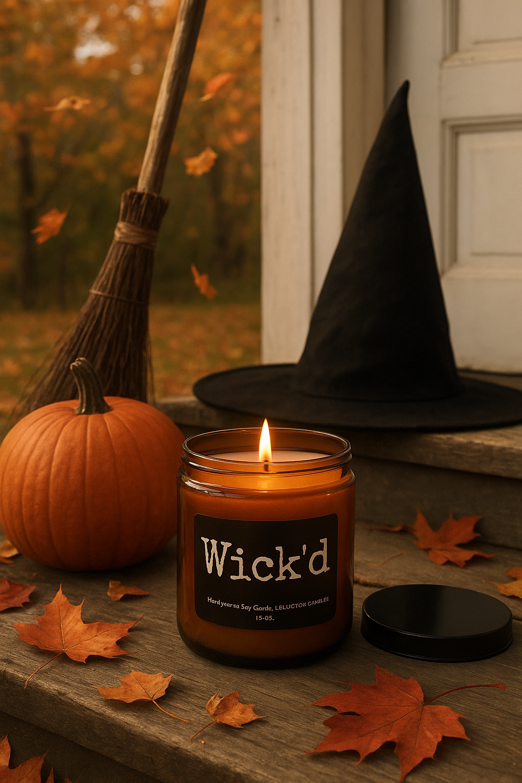 Wick'd | 2 wick Amber Glass | 15 oz.