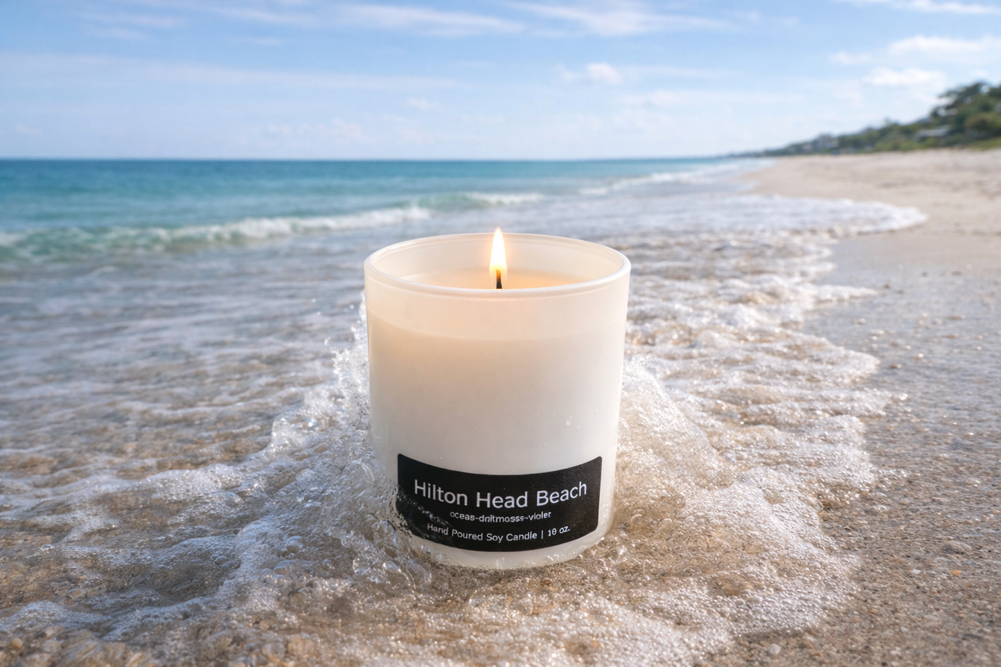 White Glass | Hilton Head Beach 10 oz.