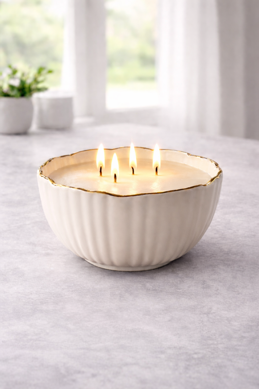 Limited Edition | Unique Vessel - Soy Candle 4 wick