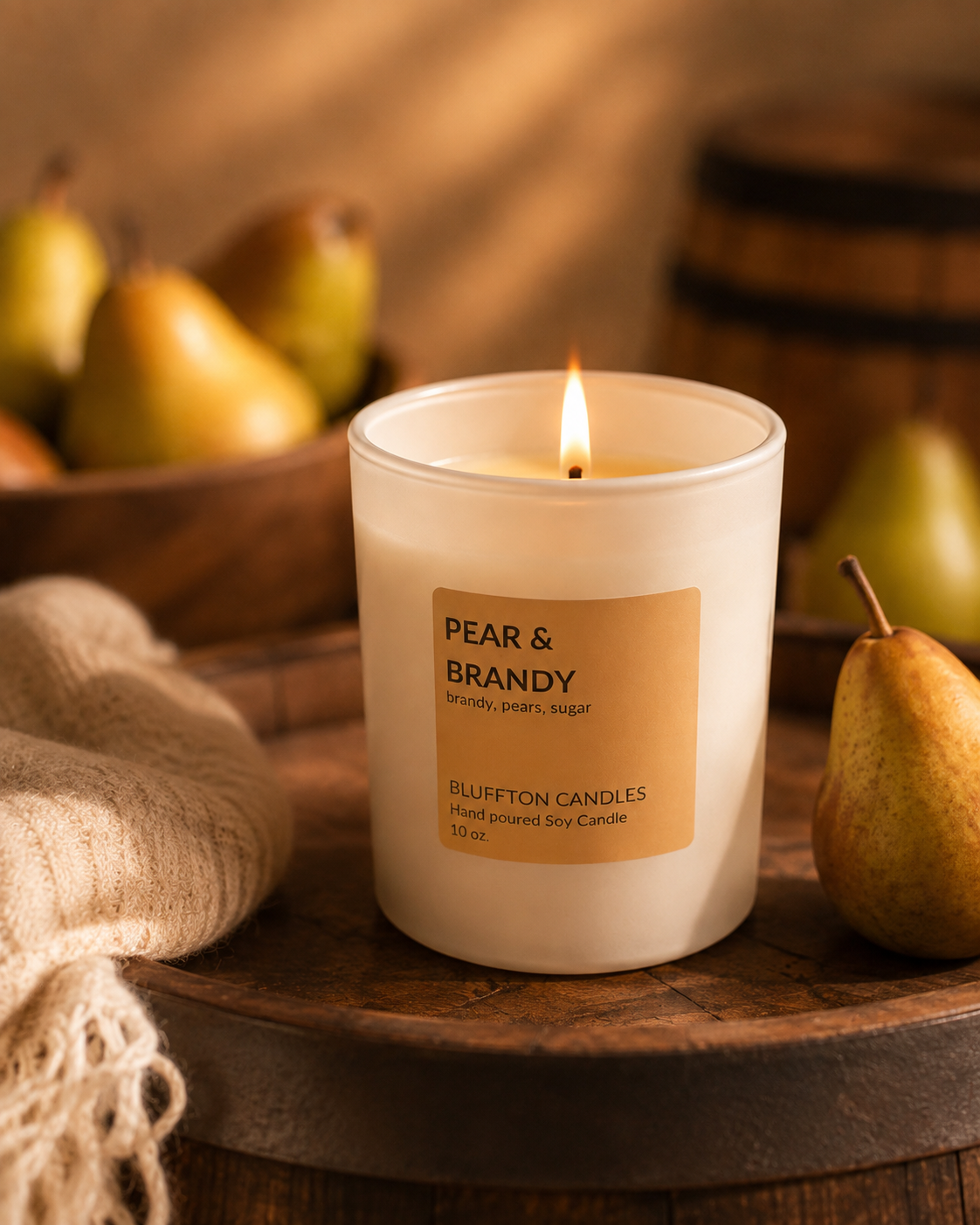 Pear & Brandy Soy Candle | 10 oz.
