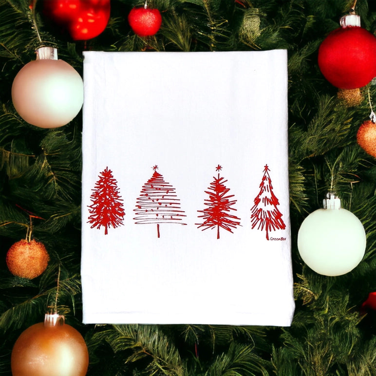 Dish Towel | Christmas Tree Kitchen Towel | Tea Towel
