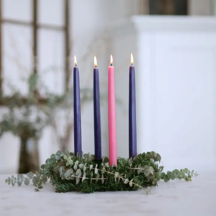 PRE-ORDER Advent Taper Candles 12" Beeswax | Ready for store pick up or shipping on Oct 15, 2026