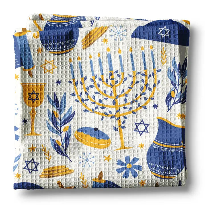 Hanukkah Dish Towel
