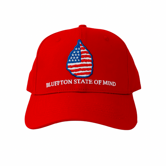 River Dog Shop Hat | Bluffton State Of Mind | Red