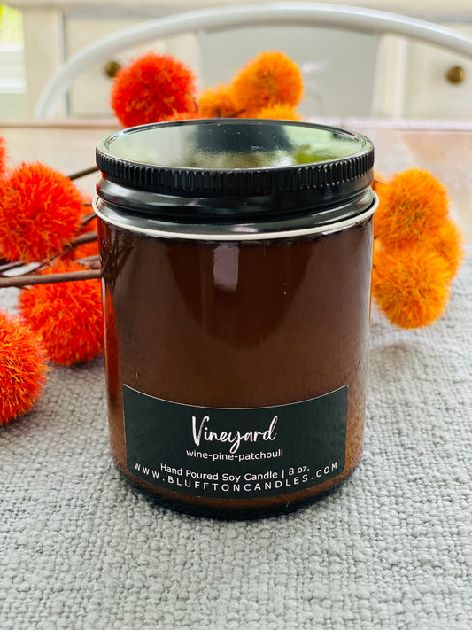 Amber Salsa Jar | Vineyard | 8 oz.
